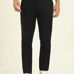 JADE BLUE Men Slim Fit Mid Rise Regular Trousers-image-38