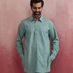 trueBrowns Men Cotton Kurta-image-9