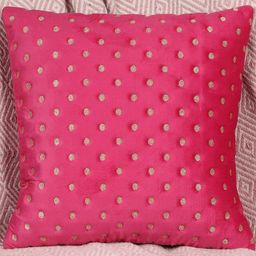Decorative Dot Design Set of 1, Rani Color Velvet Cushion Covers-13