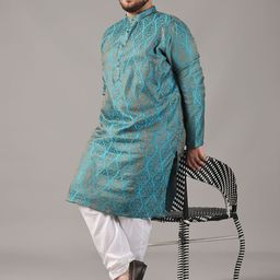 SOJANYA PLUS Men Regular Kurta with Pyjamas image 2
