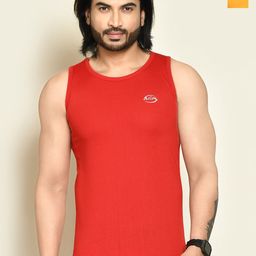 RAPL Pack Of 2 Round Neck Tank Vests M_SDP2_Rd-Ylw_S-image-71