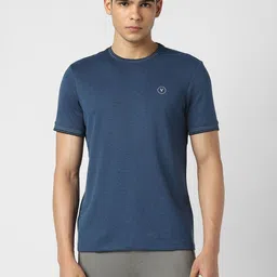 Van Heusen Flex Men Solid Round Neck Slim Fit T-shirt-image-12