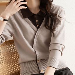StyleCast Women Button-Front Cardigan With Polo Collar Detail-picture-23