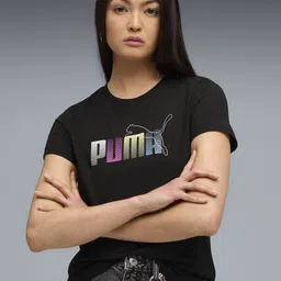 Puma Women House of Graphics Crew Neck Cotton Tee-picture-13