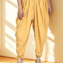 Vaidiki Beige Solid Viscose Rayon Dhotis-image-79