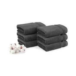 MYTRIDENT Finesse Grey Pure 6 Pieces Cotton 625 GSM Face Towels-image-69
