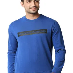 Basics Men Typography Printed Pullover-image-64