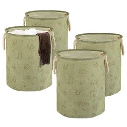 Kuber Industries Green Set of 4 Regular Multi-Utility Organisers-15