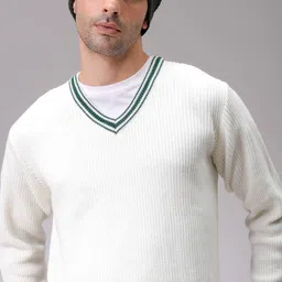 The Indian Garage Co Men Acrylic V-Neck Long Sleeves Pullover Sweaters-picture-13