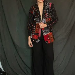 Swaroop by Swati Bhatia Printed Cotton Front Open Blazer-picture-37