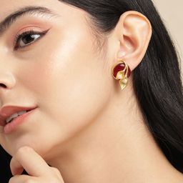 Anouk Gold-Plated Beaded Contemporary Stud Earrings-67