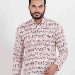 Sultan The King Of Kurta Men Tribal Printed Kurtas-47