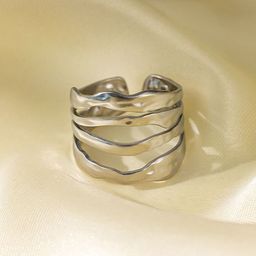 MYKI Silver-Plated Finger Ring-47