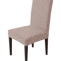 HOUSE OF QUIRK Pink Patterned 220 GSM Chair Cover-image-40