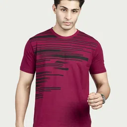BE POSITIVE Men Printed Round Neck Slim Fit T-shirt-picture-7