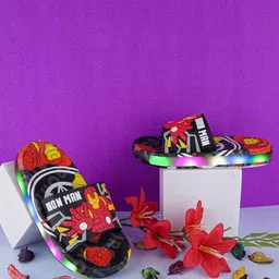 LMG Lifestyle Unisex Kids Printed Rubber Sliders-46
