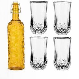 SOMIL Yellow Glass Airtight Can Bottle-image-38