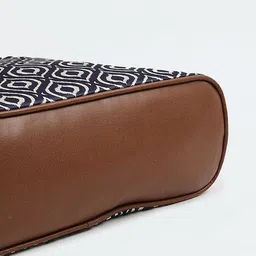 max Ethnic Motifs Printed Structured Handheld Bag with Tasselled image 3