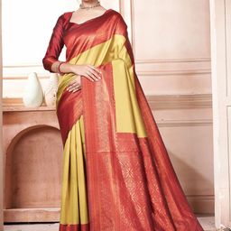 Mitera Woven Design Zari Kanjeevaram Saree-image-69