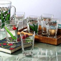 (Pack of 6) PLAZA GLASS 280ML [ MADE IN INDIA ] Glass Set Water/Juice Glass-image-73