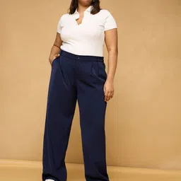 FREAKINS Women High-Rise Pleated Trousers-picture-55