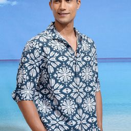 LOCOMOTIVE Men Floral Opaque Casual Shirt-image-13