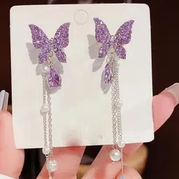 kazare Gold-Plated Contemporary Shaped Drop Earrings-image-38