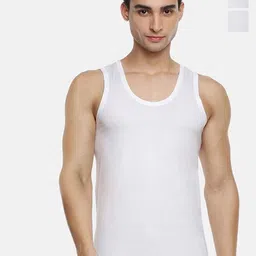 CAVENDERS Pack Of 3 Pure Cotton Scoop Neck Gym Vest C18=-SWIFT----==3- ---85-image-37