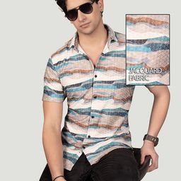 ALMATY Men Comfort Slim Fit Opaque Printed Casual Shirt-image-56