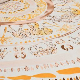 BED-SHEET.COM Peach-Coloured Printed Pure Cotton 140 TC King Bedsheet Set 2.74 m x 2.54 m image 5