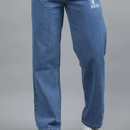 Kolor Fusion Men Loose Baggy Mid-Rise Printed Jeans-image-94