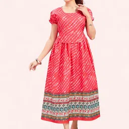 RITIJYA Women Floral Printed Floral Maternity Anarkali Kurta-image-101