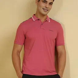 Allen Solly Men Colourblocked Polo Collar Cotton T-shirt-image-39