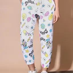 QIOA Women Tie and Dye Printed Comfort Slim Fit Pleated Joggers Trousers-image-46