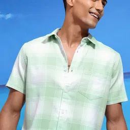 HIGHLANDER Men Opaque Checked Casual Shirt-picture-37