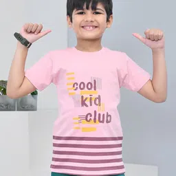 YOUMAA Boys Bio Finish Typography Printed Round Neck Cotton T-shirt-image-59