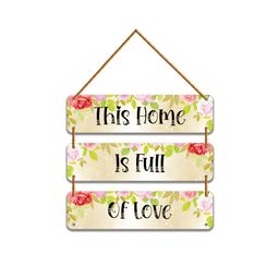 WallDaddy Beige & Green Printed Wooded Wall HangingDecor-image-35