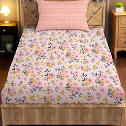 IVAZA Pink Geometric 250 Microfiber Single-image-76
