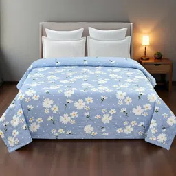 IVAZA Blue AC Room Double Bed Microfibre Comforter-image-70