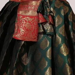 Fabcartz Semi-Stitched Lehenga & Unstitched Blouse With Dupatta image 3