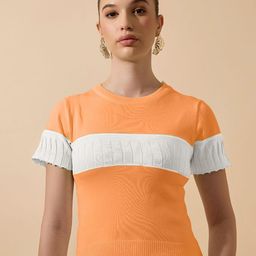 SHOWOFF Women Colourblocked Fitted Top-image-17