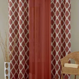 Dekor World Multicoloured Set of 3 Door Curtain-image-15
