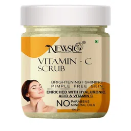 Newsio Vitamin C Scrub For Brightening Skin With Hyaluronic Acid- 100 g-40