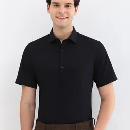 Allen Solly Men Spread Collar Solid Cotton Slim Fit Formal Shirt-picture-18