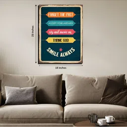 Chalk My Theme Blue & Pink 1 Piece Wood Other Wall Paintings-image-73
