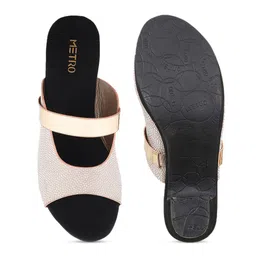 Metro Beige Wedge Mules image 2