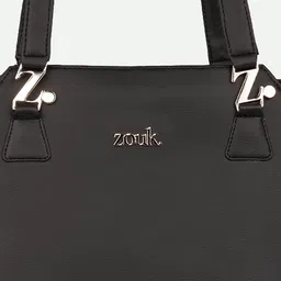 ZOUK Nawabi Couture Structured Vegan Leather Shoulder Bag-Up to 12 inch image 5