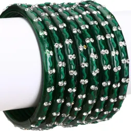 Glass Crystal Bangle Set-9