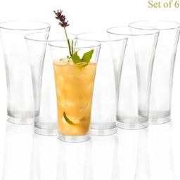 (Pack of 6) Y Shape Glass Set of 6 Glass Set Water/Juice Glass-image-5