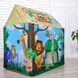 Zoo kids tent house for Boys and Girls, tent house for kids with animal print-picture-20